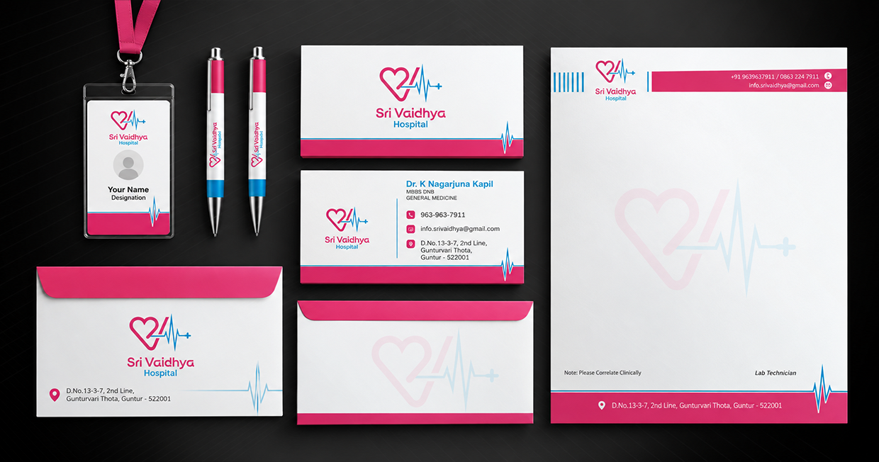 Sri Vaidhya Hospital Brand Kit Design